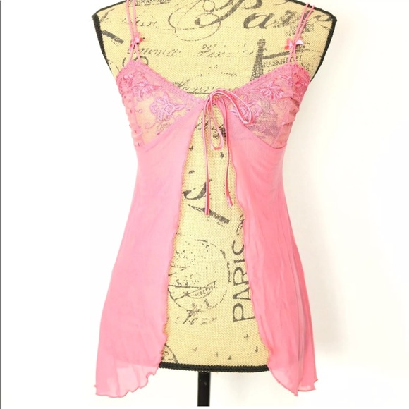 La Vie en Rose Other - La Vie en Rose Babydoll Lingerie Teddy Medium Pink